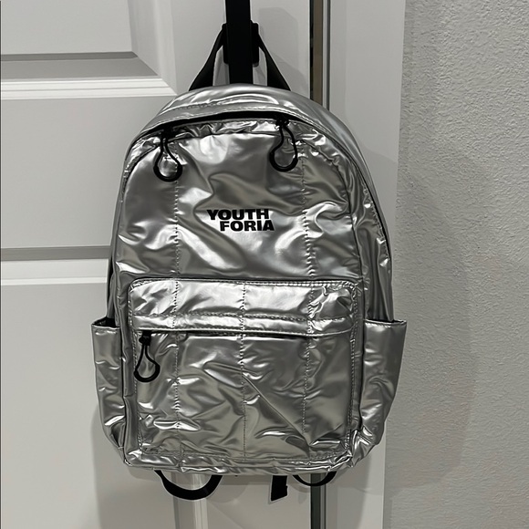 Youthforia Handbags - Youthforia Silver Backpack - Sold out online